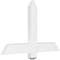 Ekena Millwork Eugene Architectural Grade PVC Gable Bracket, 36"W x 22 1/2"H x 2"D x 4"F, 15/12 Pitch GBP036X23X0204EUG00 - alternate 1